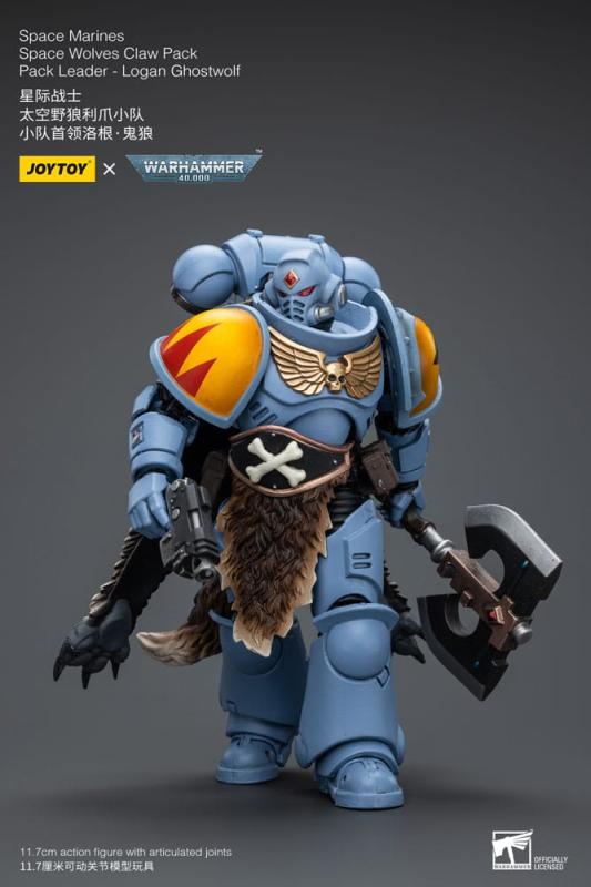 Warhammer 40k Action Figure 1/18 Space Marines Space Wolves Claw Pack Pack Leader -Logan Ghostwolf 1