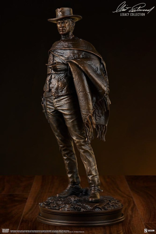 The Good, The Bad and the Ugly Statue The Man with No Name (Faux Bronze) 39 cm 5