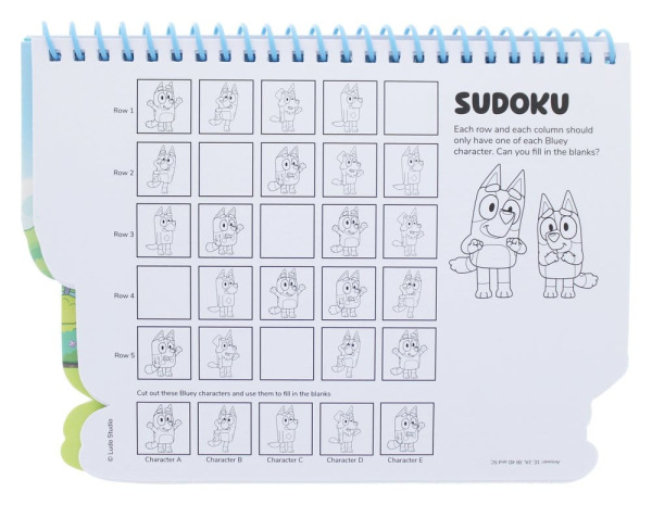 Bluey Travel Colouring Set 4