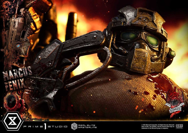 Gears of War: Reloaded Real Elite Masterline Series Statue 1/3 Marcus Fenix Ultimate Bonus Version 9 5