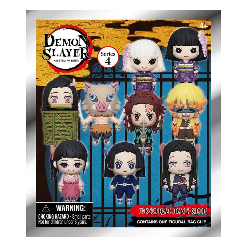 Demon Slayer: Kimetsu no Yaiba 3D PVC Bag Clips Series 4 Display (24)