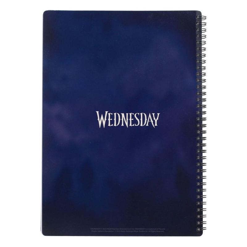 Wednesday Notebook with 3D-Effect Rain