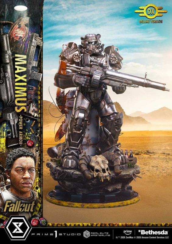 Fallout Real Elite Masterline Statue 1/4 Maximus Power Armor Deluxe Version 67 cm 2