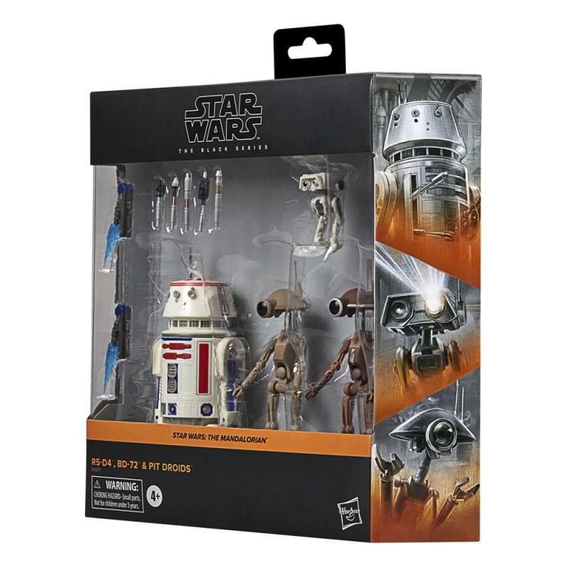 Star Wars: The Mandalorian Black Series Action Figure 4-Pack R5-D4, BD-72 & Pit Droids 2