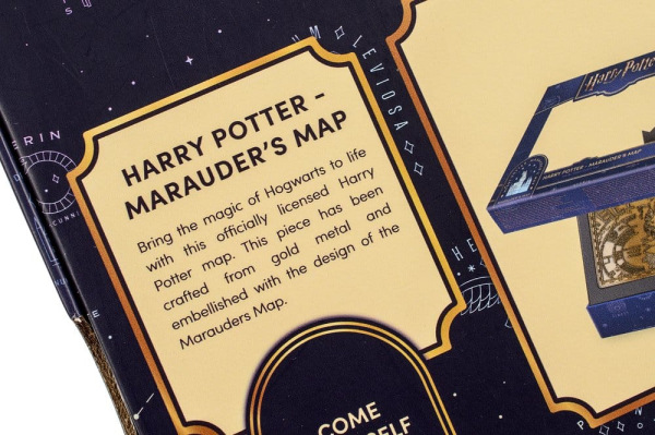 Harry Potter Replica Marauder's Map Metal Map 15 cm 1