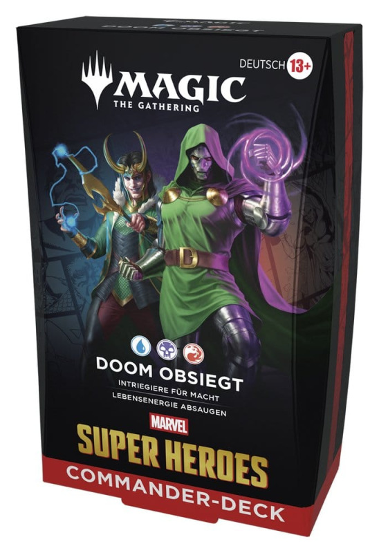 Magic the Gathering Marvel Super Heroes Commander Decks Case (4) german 12