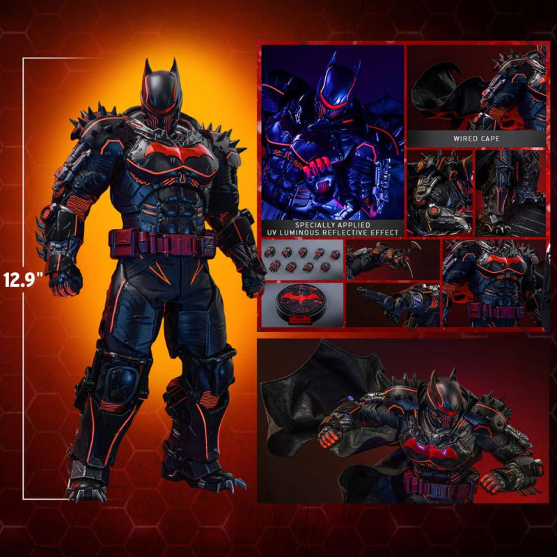 Batman Arkham Origins Videogame Masterpiece Action Figure 1/6 XE Suit Hellbat Version Hot Toys Exclu 12