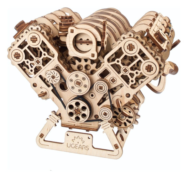 Ugears 3D Wooden Puzzle V8 Engine