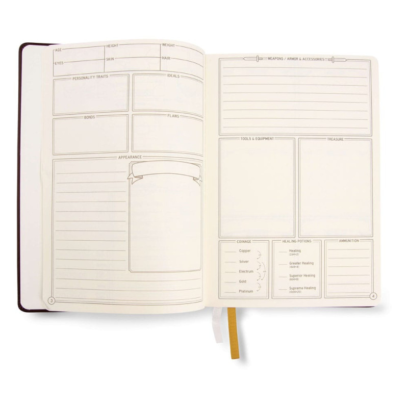 Dungeons & Dragons RPG Journal 5e Black 6