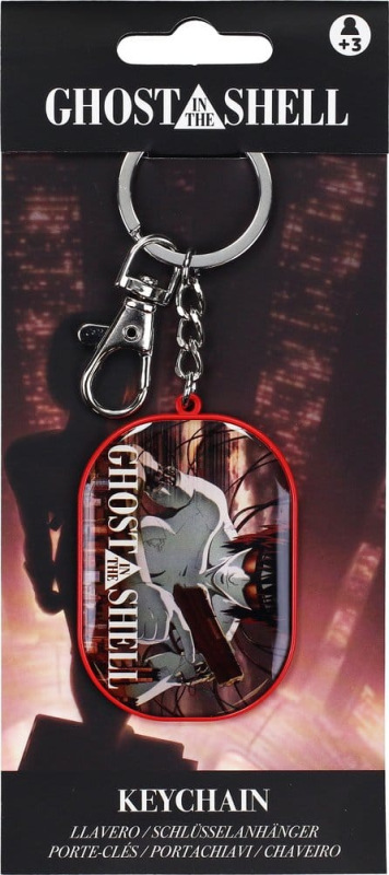 Ghost in the Shell Metal Keychain Armed Motoko 14 cm 1