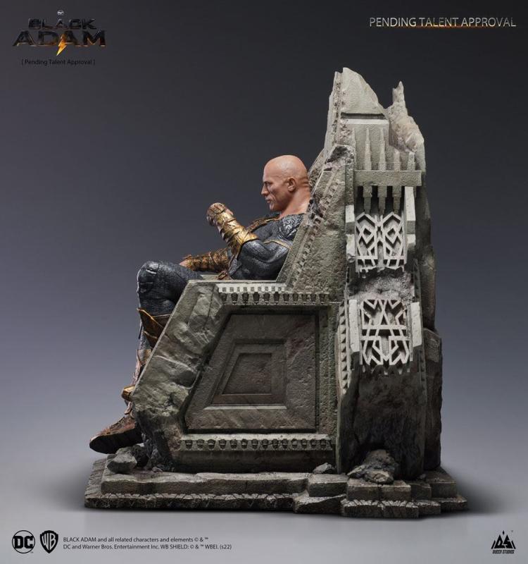 Black Adam: Black Adam On Throne 1/4 Statue - Queen Studios
