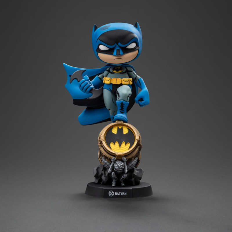 Batman Mini Co. PVC Figure Batman on Bat-Signal (Blue Variant) 15 cm 1