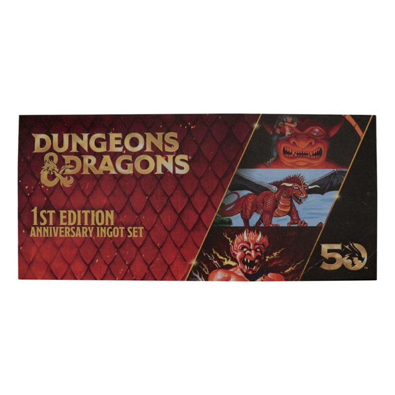 Dungeons & Dragons Ingot Set 50th Anniversary 1st Edition Book Cover