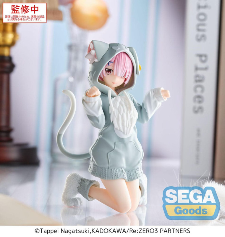 Re:Zero Starting Life in Another World Yumemirize PVC Statue Ram Mofumofu Pack 11 cm 1