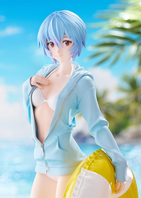 Rebuild of Evangelion Pop Up Parade L PVC Statue Beach Queens: Rei Ayanami 22 cm 1