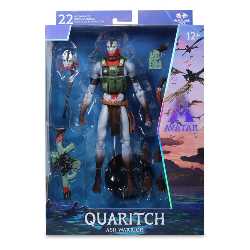 Avatar: Fire and Ash Action Figure Recom Quaritch (Ash Warrior) 18 cm 7