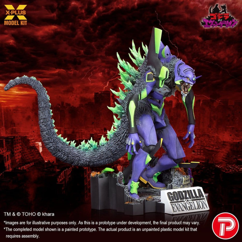 Godzilla vs. Evangelion Plastic Model Kit Evangelion Test Type-01 “G” Awakened Form 20 cm 2