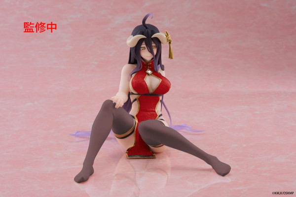 Overlord PVC Statue Desktop Cute Figure Albedo Chinese Dress Ver. Renewal 13 cm 4