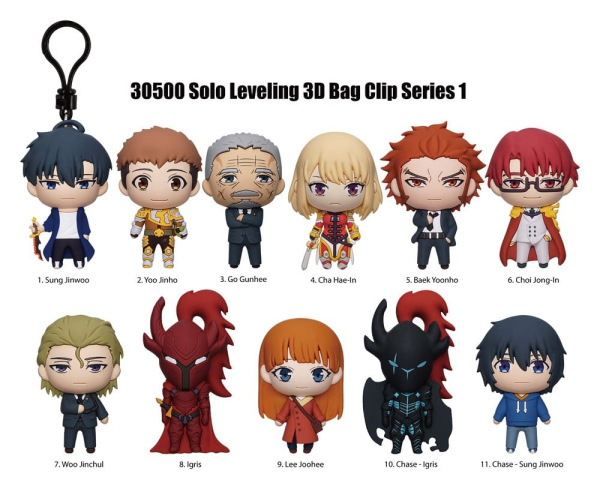 Solo Leveling 3D PVC Bag Clips Series 1 Blind Bag Display (24) 2