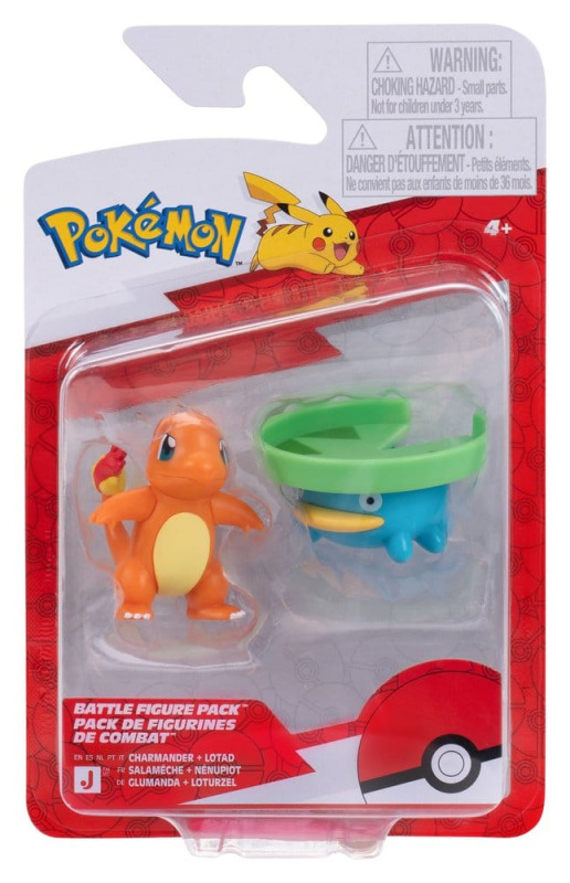 Pokémon Battle Figure 2-Pack Lotad & Charmander 8