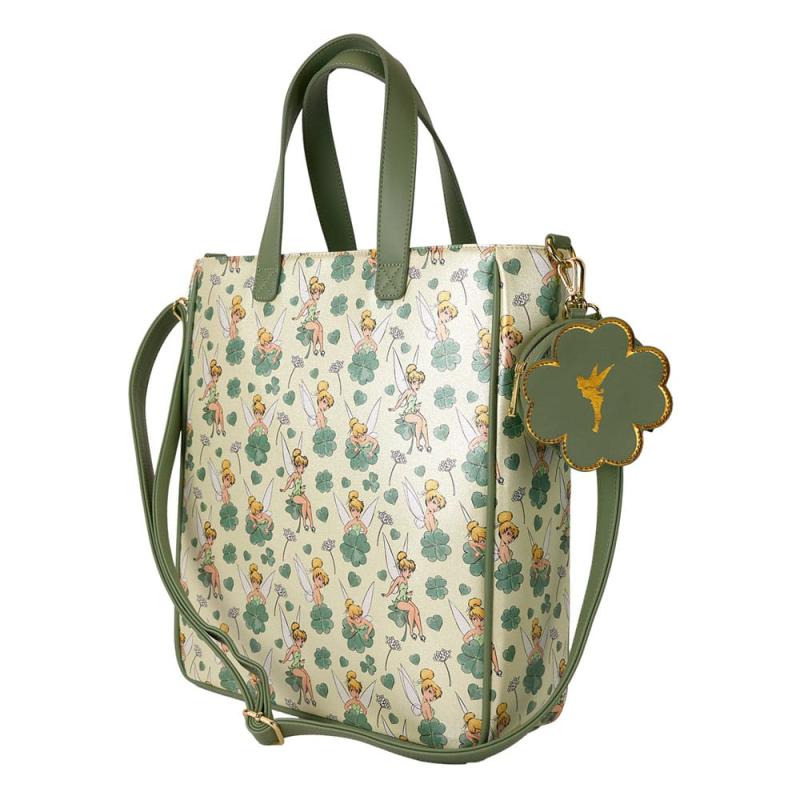 Disney by Loungefly Tote Bag with Coin Purse Tinker Bell 4-Leaf Clover 10