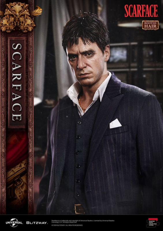 Scarface Superb Scale Statue 1/4 Tony Montana (Rooted Hair Version) 53 cm 7