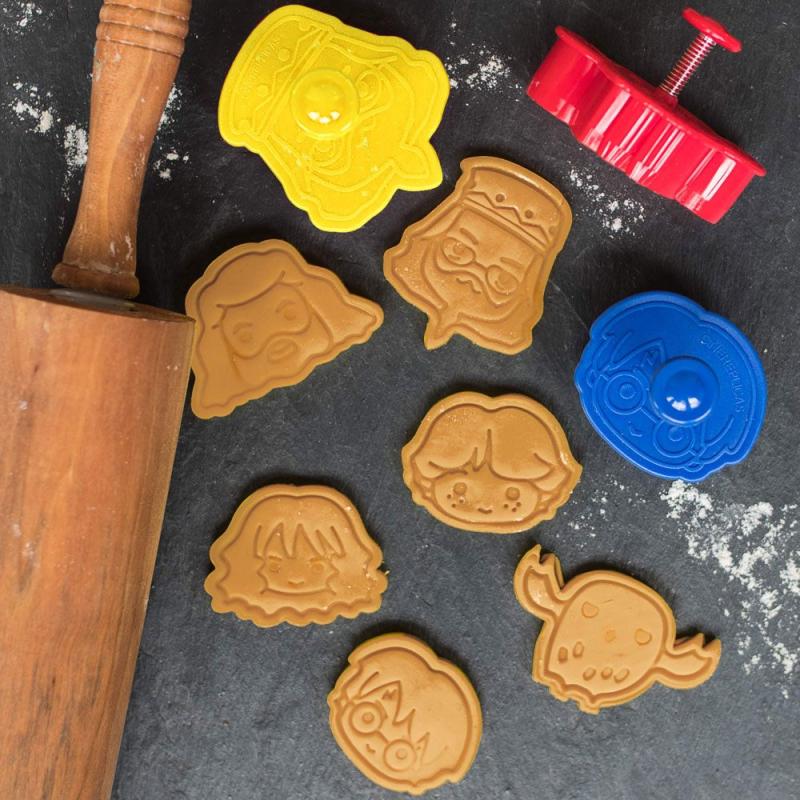 Harry Potter Cookie Cutter / Cookie Stamp 6-Pack Kawaii 6