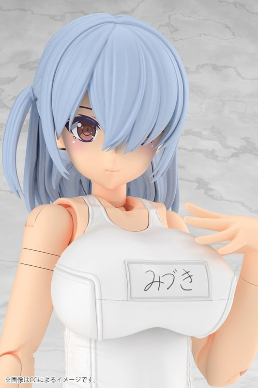 Frame Arms Girl Plastic Model Kit Mizuki School Swimsuits White Ver. 16 cm 12