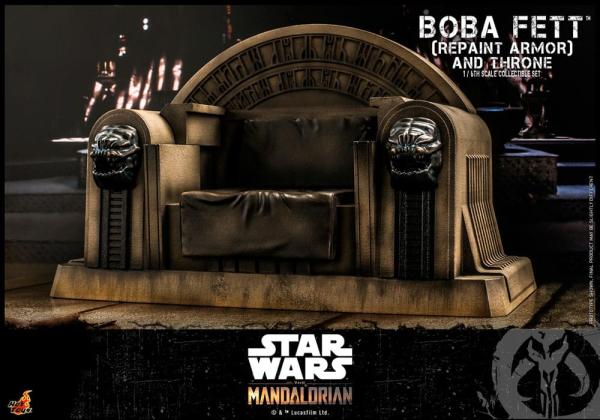 Star Wars: The Mandalorian Action Figure 1/6 Boba Fett Repaint Armor and Throne Special Edition 30 c 6