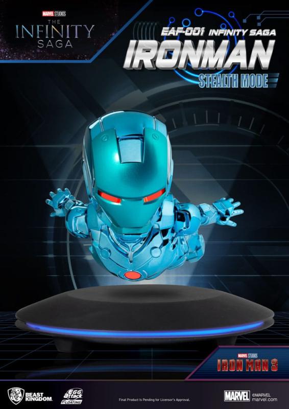 Marvel Egg Attack Floating Figure The Infinity Saga Ironman Stealth Mode 16 cm