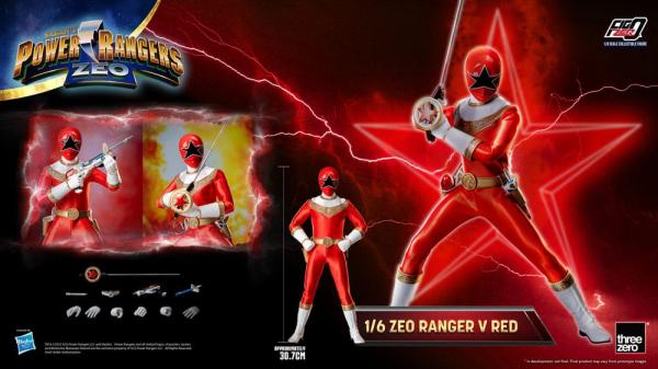 Power Rangers Zeo FigZero Action Figure 1/6 Ranger V Red 30 cm