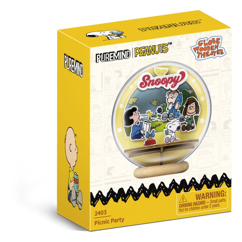 Peanuts Puremind Model Kit Wooden Theater Globe Picnic Party 1
