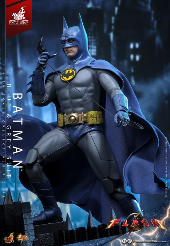 The Flash Movie Masterpiece Action Figure 1/6 Batman (Blue & Grey Suit) Limited Edition Hot Toys Exc 7