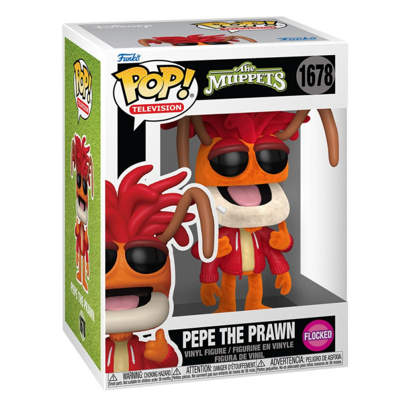 The Muppets POP! Vinyl Figure Pepe the Prawn (Flocked) 9 cm 1