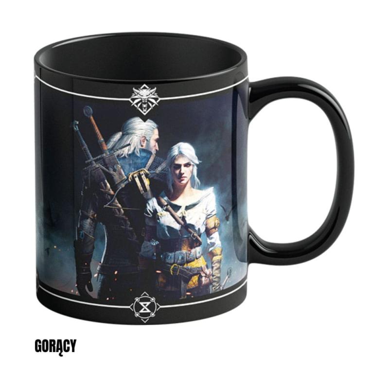 The Witcher III: Wild Hunt Heat Change Mug Geralt & Ciri 480 ml 2