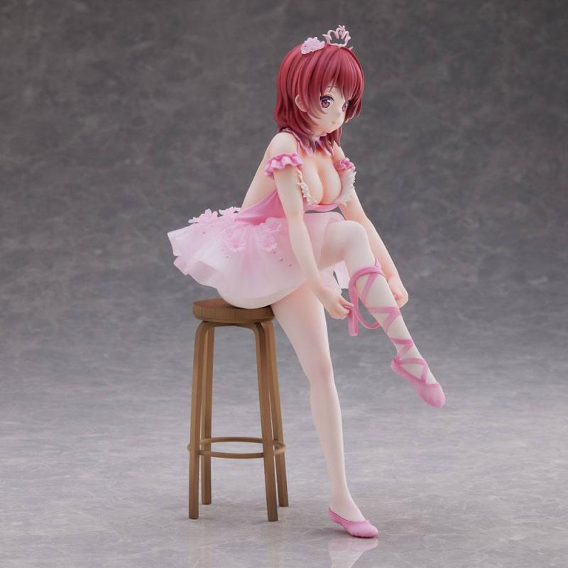 Original Character PVC Statue Anmi Illustration Flamingo Ballet Red Hair Girl 24 cm