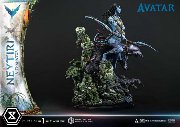 Avatar (Film) Real Elite Masterline Series Statue 1/4 Neytiri & Thanator 75 cm 8