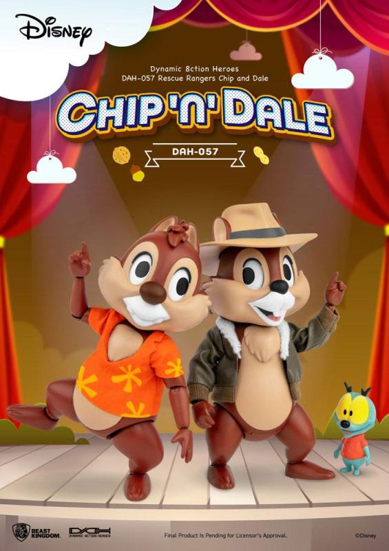 Chip 'n Dale Rescue Rangers: Chip & Dale 1/9 Dynamic 8ction Heroes Action Figures - BKT