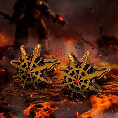 Warhammer 40,000 Cufflinks Chaos 6