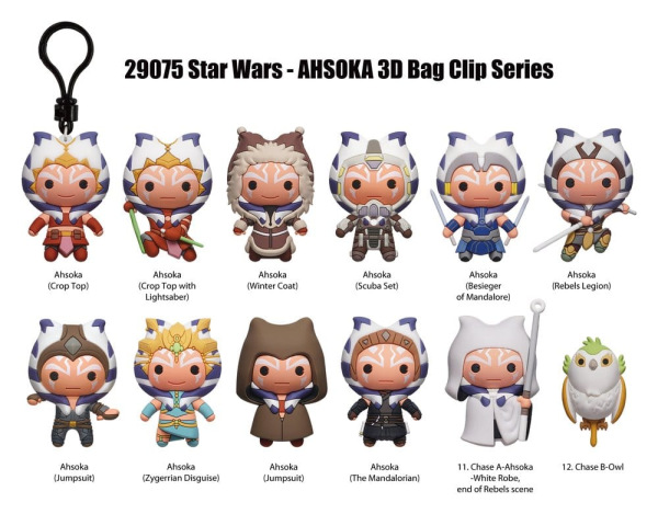Star Wars Ahsoka 3D PVC Bag Clips Series 1 Blind Bag Display (24) 2