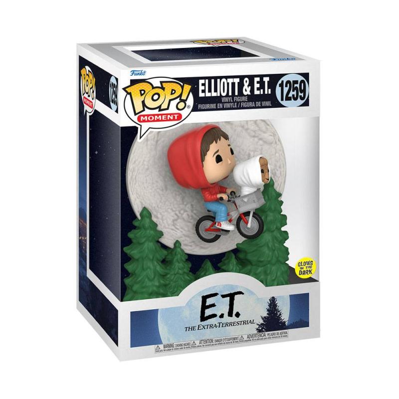 E.T. the Extra-Terrestrial: Elliot and ET Flying 9 cm POP! Moment Vinyl Figure - Funko