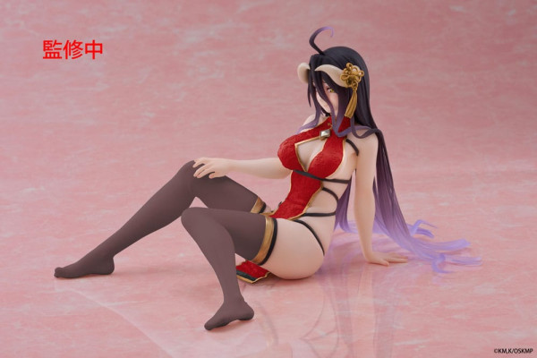 Overlord PVC Statue Desktop Cute Figure Albedo Chinese Dress Ver. Renewal 13 cm 2