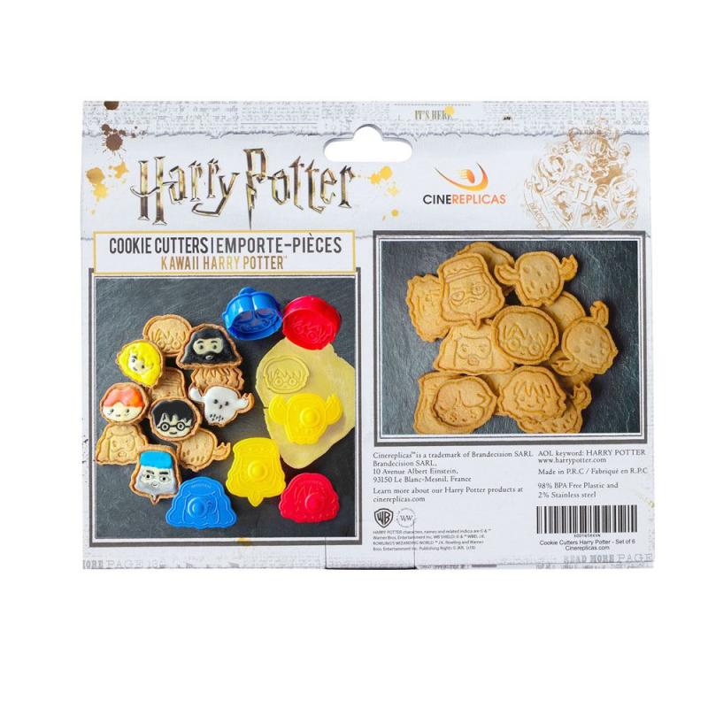 Harry Potter Cookie Cutter / Cookie Stamp 6-Pack Kawaii 3