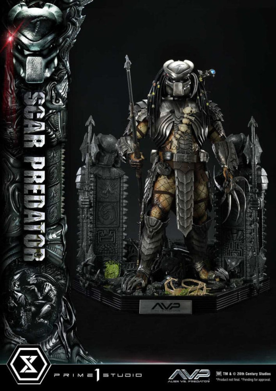 The Alien vs. Predator Museum Masterline Series Statue 1/3 Scar Predator Deluxe Version 93 cm 5