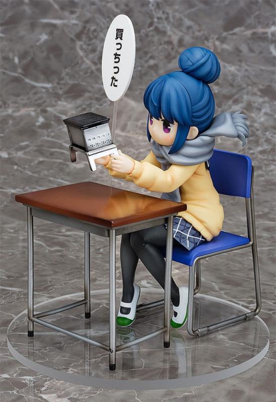 Laid-Back Camp PVC Statue 1/7 Rin Shima: Look What I Bought Ver. 14 cm 2