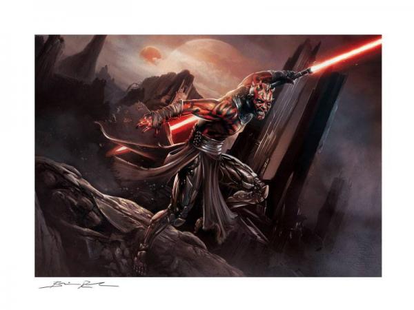 Star Wars: Darth Maul Savage Rage 46 x 61 cm Art Print - Sideshow Collectibles