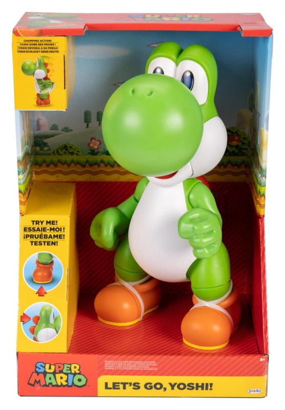 World of Nintendo Talking Action Figure Let's Go! Yoshi! 36 cm 2