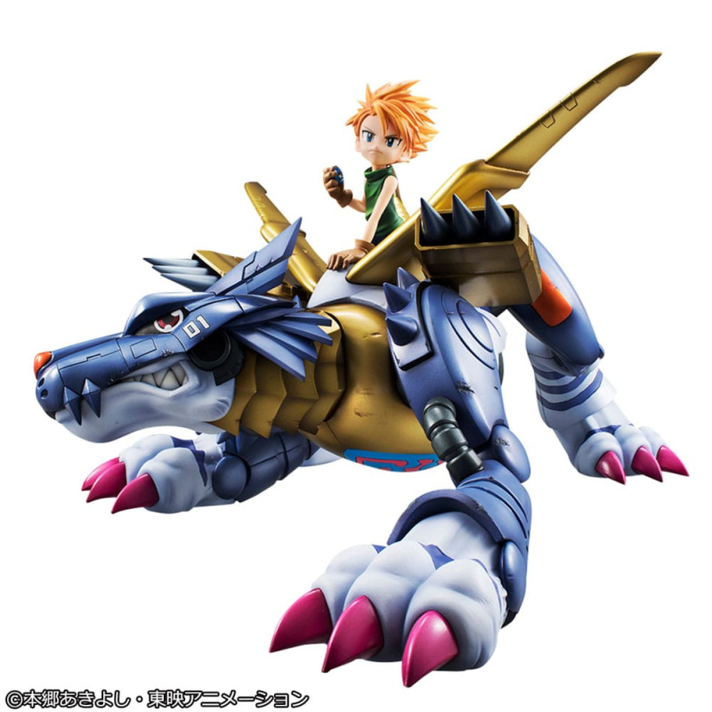 Digimon Adventure Precious G.E.M. Series PVC Statue Metal Garurumon & Ishida Yamato 30 cm 1