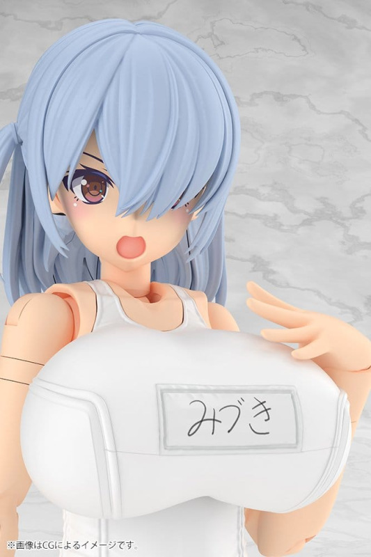 Frame Arms Girl Plastic Model Kit Mizuki School Swimsuits White Ver. 16 cm 13