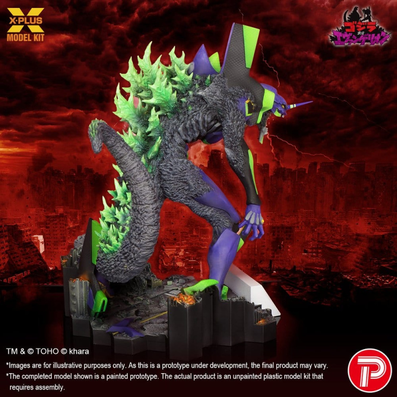Godzilla vs. Evangelion Plastic Model Kit Evangelion Test Type-01 “G” Awakened Form 20 cm 3